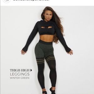 Wintergreen Bombshell sock leggings (Sz SMALL)